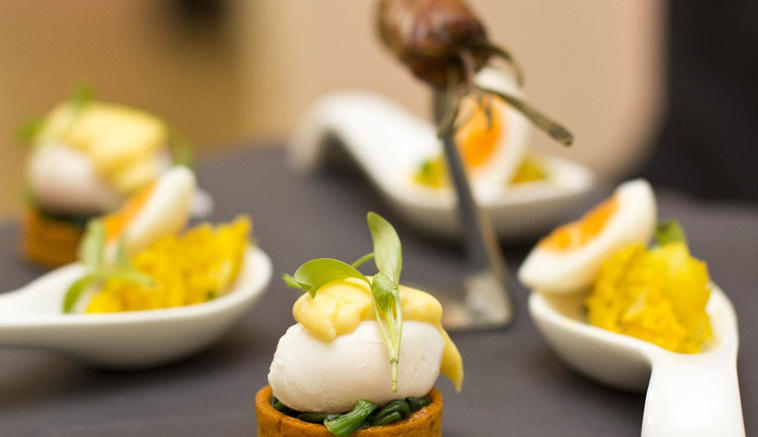 Poached Quail’s Egg Florentine